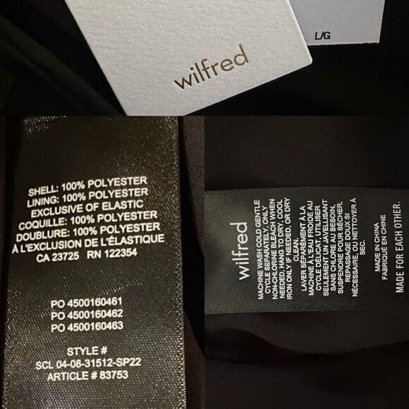 NWT Aritzia Wilfred Free Alana Babydoll Puff Long Sleeve Mini Dress Size L - Picture 12 of 13